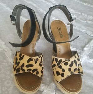 Super cute Leopard wedges!